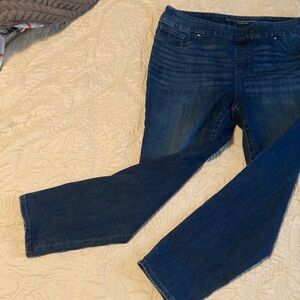 Chico's Dark Blue Straight Leg Jeans